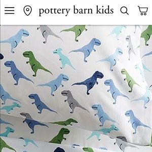 pottery barn kids twin Warren Dinosaur Sheet Set